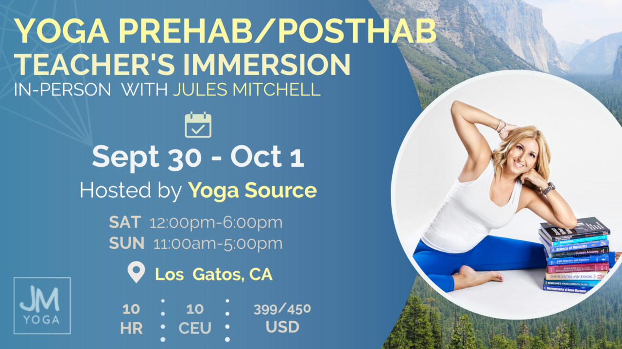 Learn In-Person - Jules Mitchell Yoga