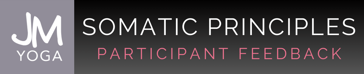 Participant feedback is 5 stars for Somatic Principles for Yoga